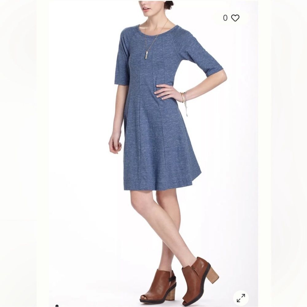 Ganni Threaded Trails Swing Dress Normcore Minimalist Preppy